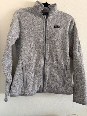 Patagonia Women's Gray Better Sweater Jacket Full Zip Pockets Medium Outdoor
